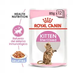 Royal Canin Kitten Sterilised Sobres En Gelatina Para Gatitos, Peso 1 x 12 sobres 85gr