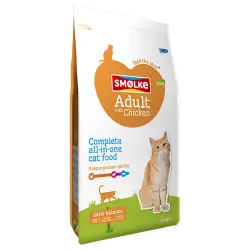 Smølke Comida para Gatos Adulto con Pollo y Arroz - 10 kg