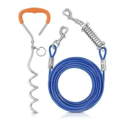 UAMLY Cable y estaca para atar al perro - 30 pies