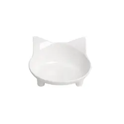 UAMLY Comedero antideslizante para gatos y perros - 1 pieza blanca