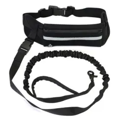 UAMLY Correa para perros manos libres con bolsillo con cremallera riñonera - 1 pieza