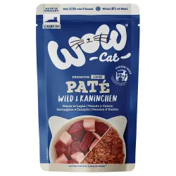 WOW Cat Senior Paté 12 x 125 g - Venado y conejo