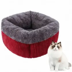 ZooVenture Cesta roja para gatos/perros, tamaño mediano - Talla M roja (apta para gatos de hasta 15 años/perros de hasta 8 años)