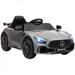 Aiyaplay Coche Eléctrico Para Niños De +3 Años Mercedes-Benz AMG GTR Plata