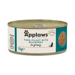Applaws Cat en salsa en Salsa 6 x 70 g - Filete de atún con caballa