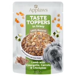 Applaws Taste Toppers en bolsitas para perros 12 x 85 g - Cordero, zanahoria, calabacín y garbanzos