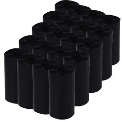 Bolsas negras para heces - 20 rollos de 20 bolsas cada uno