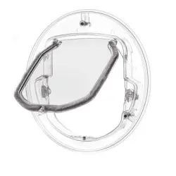 FurryFusion Puerta transparente de cristal para gatos y perros - Artículo 1