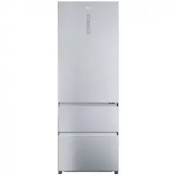 Haier 3D 70 Serie 5 HTR5720ENMG Frigorífico Combi Tres Puertas No Frost E Plata