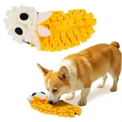 HausPets Alfombrilla de fieltro con aroma para perros y gatos - AMARILLO