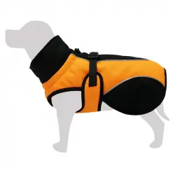 Impermeable naranja y negro Trekking para perros, Tallas 25 cm