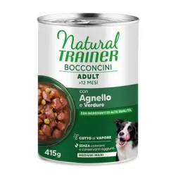 Natural Trainer Adult Medium & Maxi bocaditos en salsa 415 g - Cordero