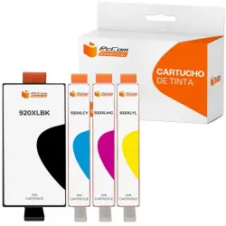 Pccom Essential Hp 920xl Cartucho Tinta Compatible Negro/cian/magenta/amarillo Pack 4