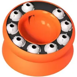 Zoomtopia Comedero rompecabezas anti-tragantes gatos estimulación mental - Naranja