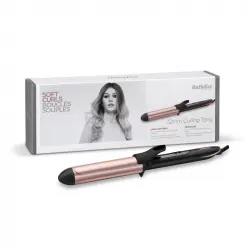 BaByliss Rose-Quarz Curling Tong 32mm Rizador de Pelo Negro/Oro Rosa