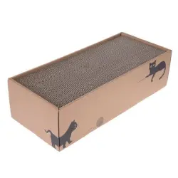 caja zooplus Basics con 4 rascadores - 44 x 20 x 12,5 cm (LxAnxAl)