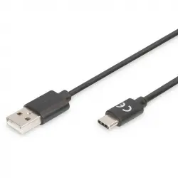 Digitus Cable USB a USB Type-C 2.0 1m Negro
