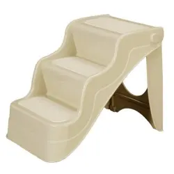 Flamingo Escalera Plegable Beige para perros y gatos