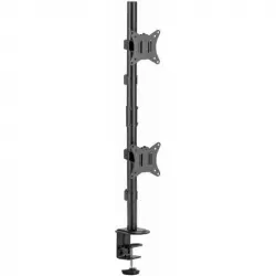 Gembird Ma-d2-02 Soporte de Escritorio Vertical para Monitores 17"-32" VESA 100 Max 9kg Negro