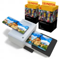 Kodak PD460 Impresora Térmica 4Pass Bluetooth + Cartucho + Papel 240 Fotos