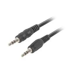 Lanberg Cable Audio MiniJack 3.5mm 3 Pin Macho/Macho 2m Negro