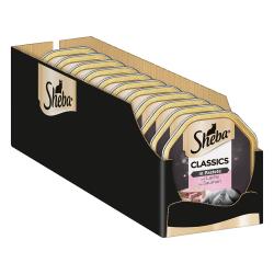 Sheba 22 x 85 g tarrinas Receta única - Classics - paté con salmón