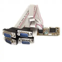 StarTech Tarjeta Mini PCI-E 4xSerie DB9
