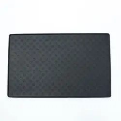 UAMLY Alfombrilla de silicona para perros para comida y agua - negro 48*30cm