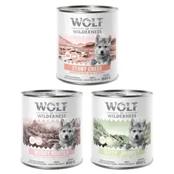 Wolf of Wilderness Expedition Junior 6 x 800 g - Pack mixto