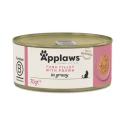 Applaws Cat en salsa en Salsa 6 x 70 g - Filete de atún con gambas