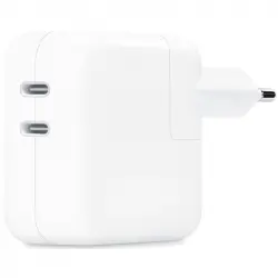 Apple Power Adapter Cargador Dual USB-C 35W Blanco para MAC/iPhone/iPad