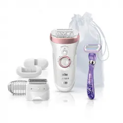 Braun Silk-épil 9 SensoSmart 9/870 Depiladora Inalámbrica Wet & Dry Oro Rosa