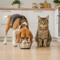 Leeby Comedero Acero Inoxidable con Base Goma para perros y gatos - 500 ml