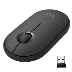 Logitech Pebble M350 Ratón Óptico Inalámbrico Grafito