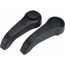Pawffee 2 manijas negras para ajuste de asientos delanteros Renault Clio 2 - 1 pieza