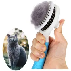 Pawffee Cepillo autolimpiante para mascotas, desenreda y quita subpelo - 1 pieza