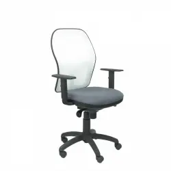 Piqueras y Crespo Jorquera Silla Malla Blanca Asiento Bali Gris Oscuro