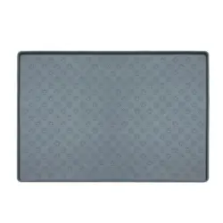 UAMLY Alfombrilla de silicona para perros para comida y agua - gris 48*30cm