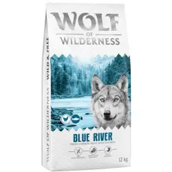 Wolf of Wilderness Adult «Blue River» salmón - sin cereales - 12 kg - Receta nueva