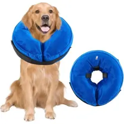 ZooVenture Collar inflable de recuperación para perros - XL: Diámetro del cuello: 18 cm
