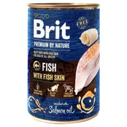 Brit Premium by Nature 12 x 400 g - Pack Ahorro  - Pescado con piel de pescado