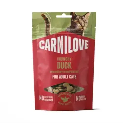 Carnilove Crunchy Duck Snack para Gatos con Pato y Frambuesas, 1 x 50 gr