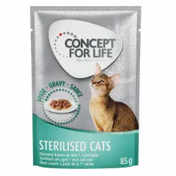 Concept for Life Sterilised Cats en salsa - 12 x 85 g