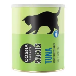 Cosma Snackies Maxi Tubo snacks para gatos - Pack Ahorro - 3 x Atún (450 g)