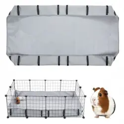 FurryFusion Alfombrilla impermeable para jaula animales pequeños, 61x121cm - Artículo 1