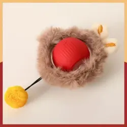 IntiMeg  eléctrico de peluche con forma de gato - Rojo