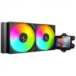 Mars Gaming ML-VISION240 Refrigeración Líquida AiO TDP 500W 2 Ventiladores ARGB Pantalla LCD Negro