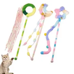 MCBOSON Varita para gatos estilo juguete, juego de 3 piezas - 3 piezas