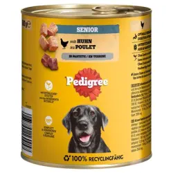 Pedigree Classic 12 x 800 g - Senior Pollo en paté
