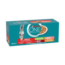 Purina ONE Sterilicat sobres en salsa para gatos - Multipack 40 sobres x 85 g